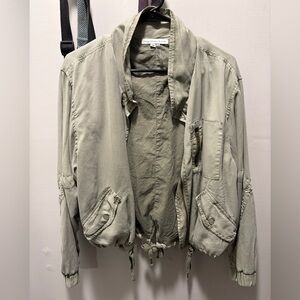 Young Fabulous & Broke Green Utility Bomber Jacket